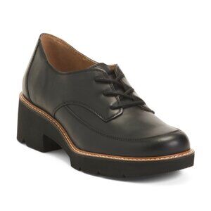 NATURALIZER PREMIUM Leather Darry Heeled Loafers